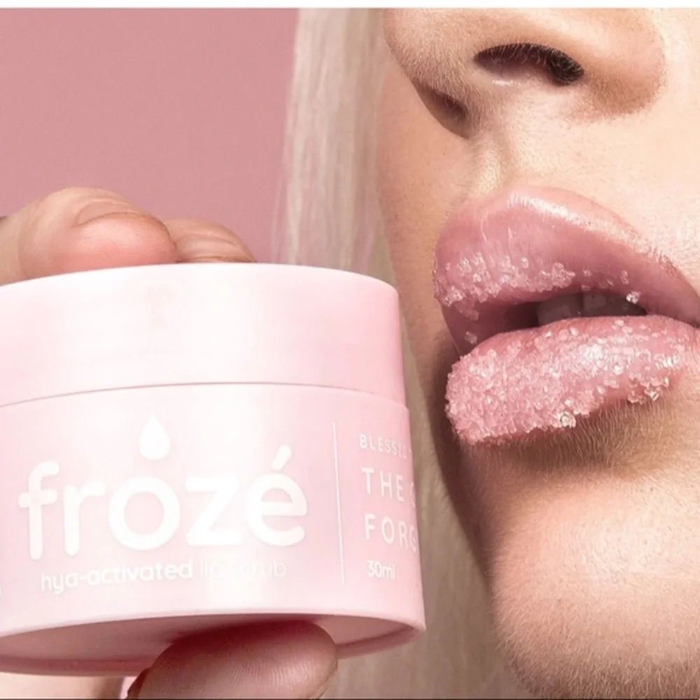 Dew of the Gods Froze lip scrub blessed for the gift of forgiveness new box